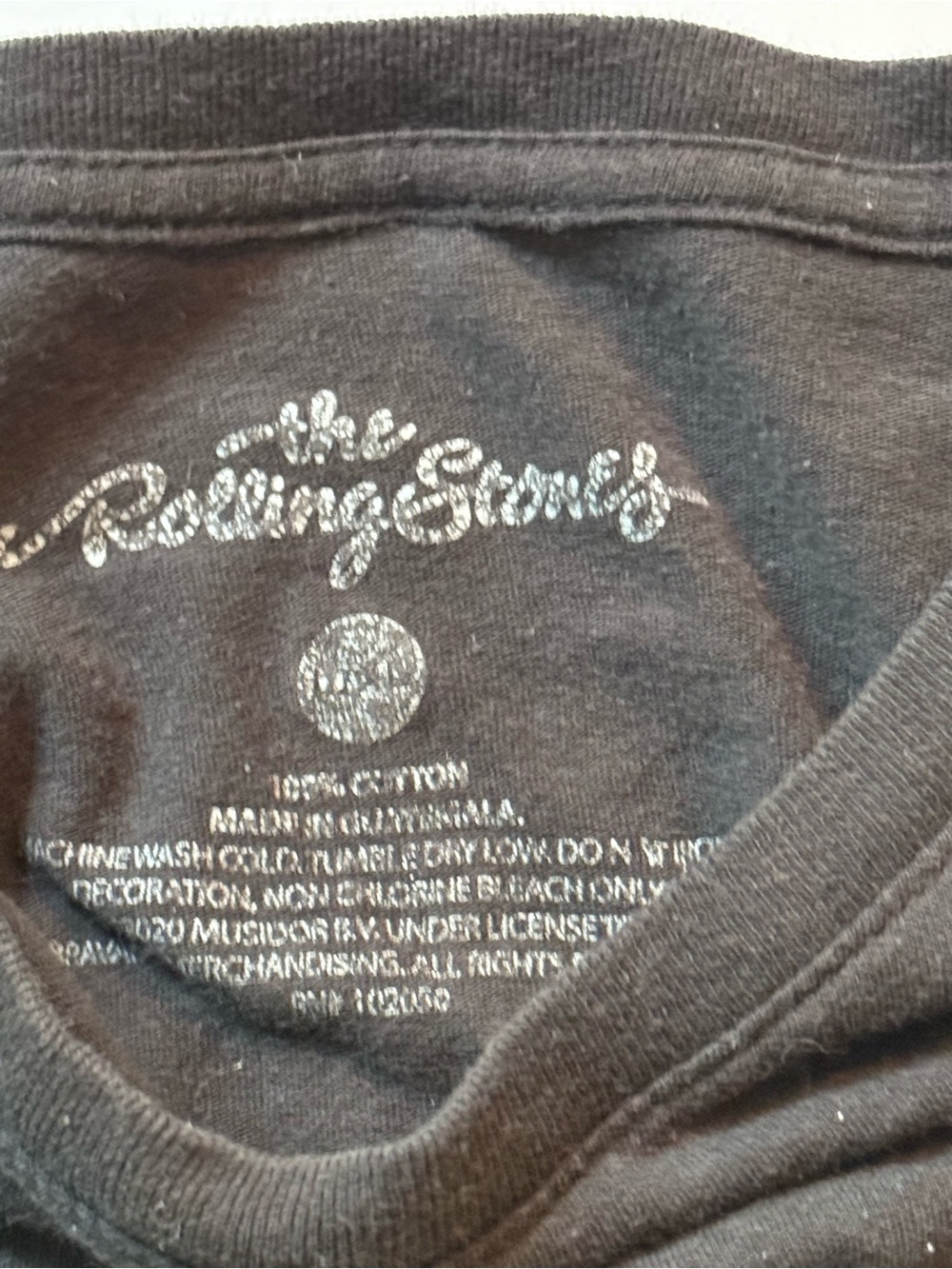 The Rolling Stones Multi colored Black Graphic Tee with signature logo - Picture 3 of 6